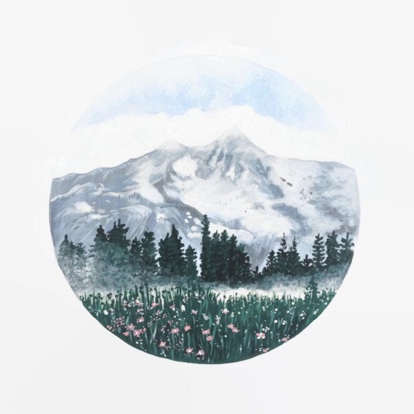 Красивые пейзажи в круге