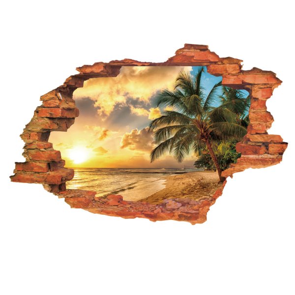 Закат стикер