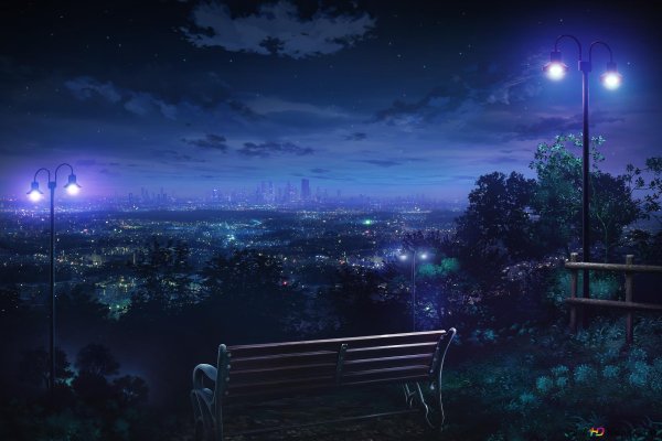 Ночной пейзаж арт