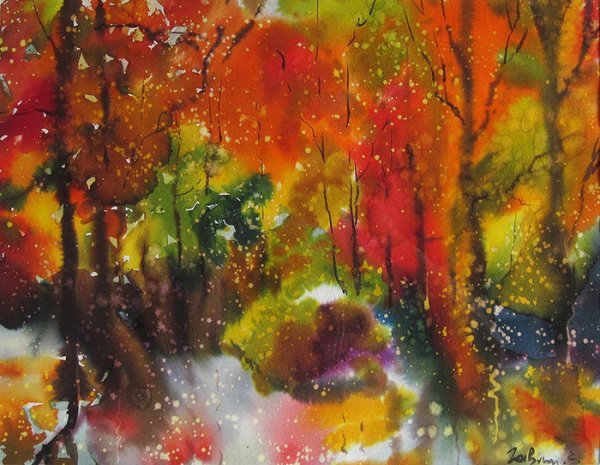 Рисование по сырому для детей