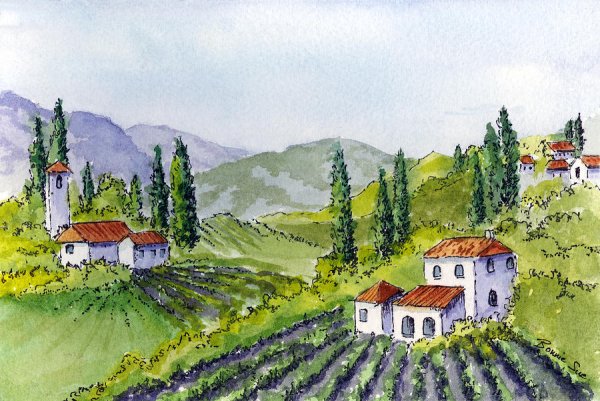 Евгения Горбачева акварель