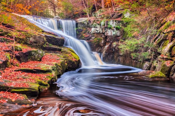 Природа водопад