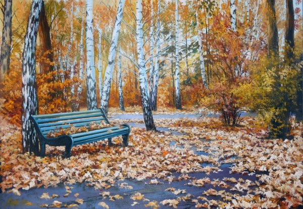 Александр Былич картины осень художник