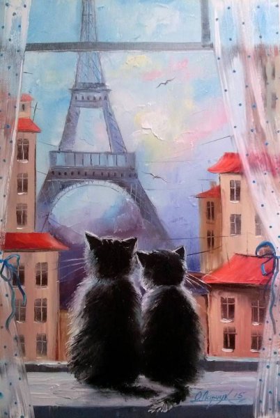 Ольга Дарчук картины Париж