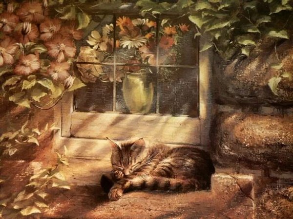 Кошки художника Paul Monteagle