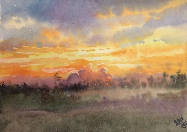 Рассвет живопись Импрессионизм