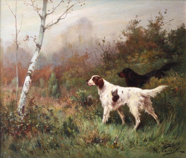 Художник ф. э. Мартинес охотничьи собаки