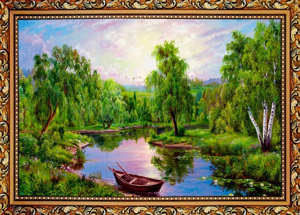 Летний пейзаж в раме