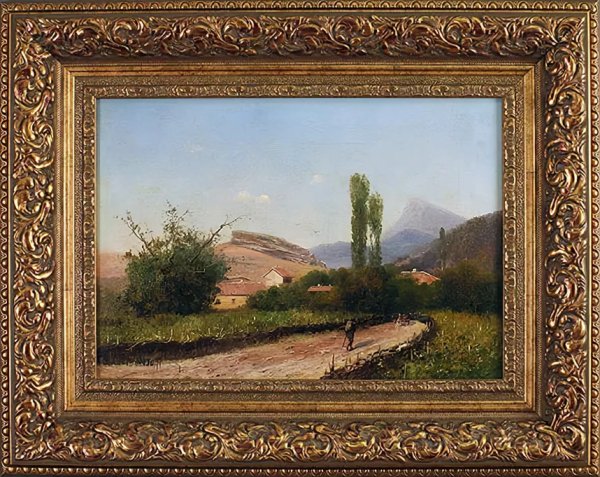 Живопись антикварная пейзаж