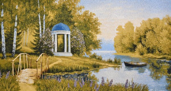 Гобелен с беседкой