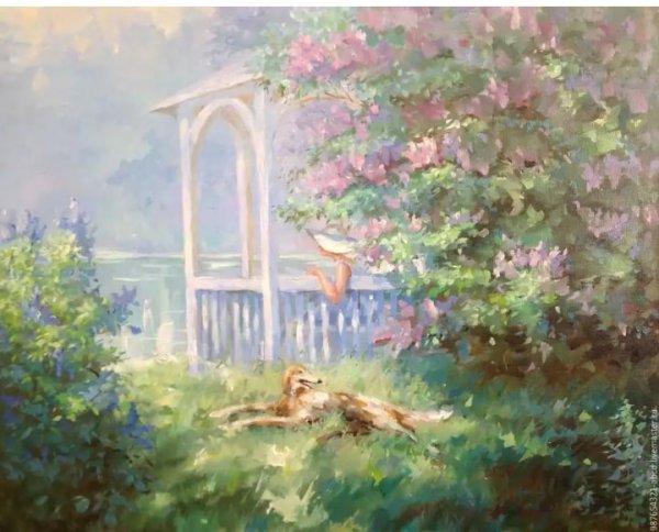 Беседка в живописи