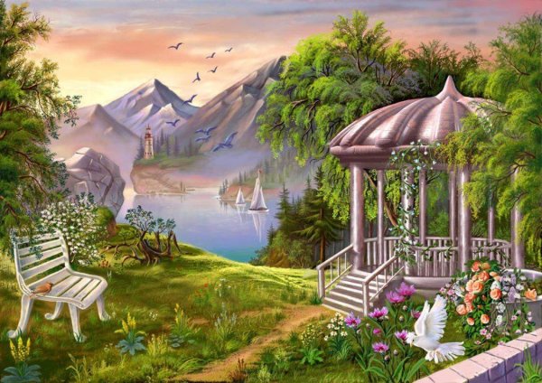 Сказочные пейзажи Виктора Цыганова