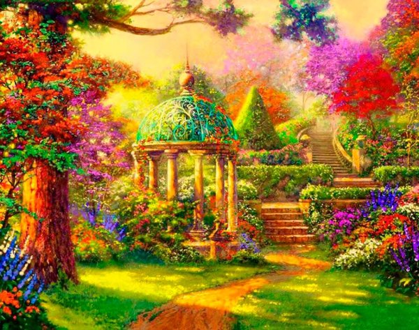 Томас Кинкаде художник сады