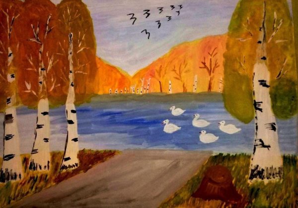 Рисунок на тему природа родного края