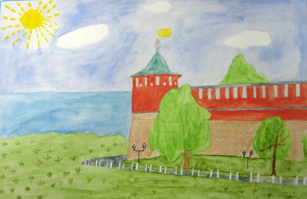 Рисунок моя маленькая Родина