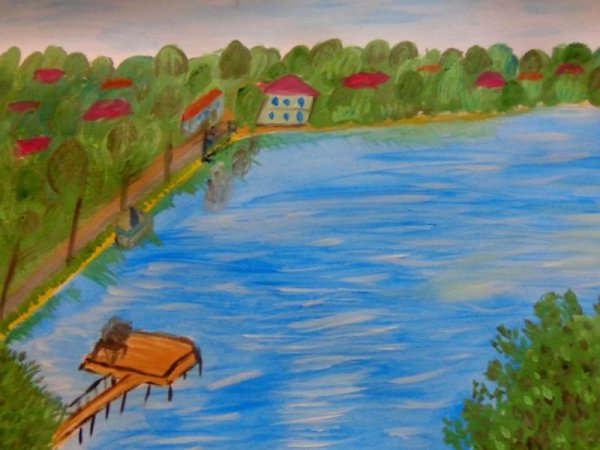 Рисунок на тему моё село