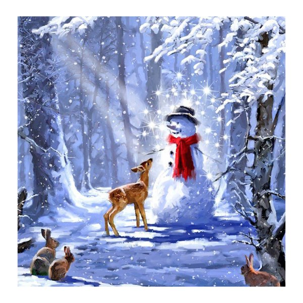 Художник Сэм Тимм. Новогодний пейзаж.