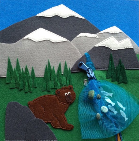 Горы из фетра