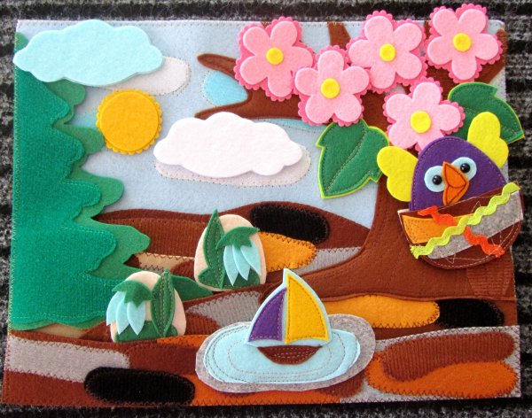 Фетровое панно для детей