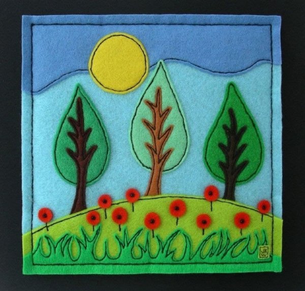 Аппликация из фетра своими руками