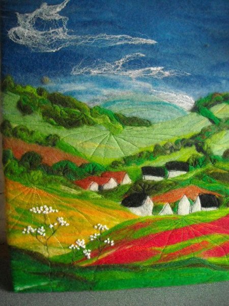 Весеннее панно из фетра