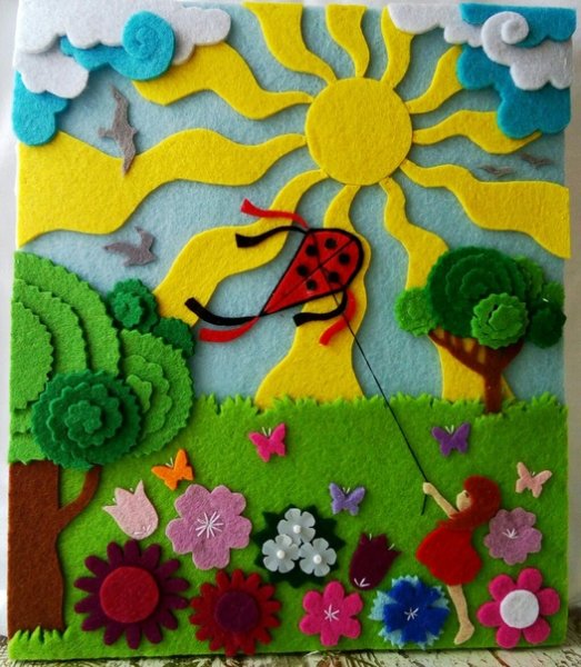 Аппликация из фетра