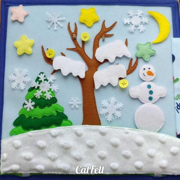 Новогоднее панно из фетра