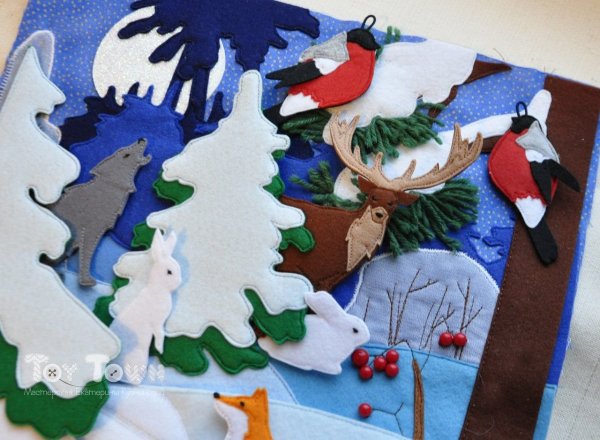 Летнее панно из фетра