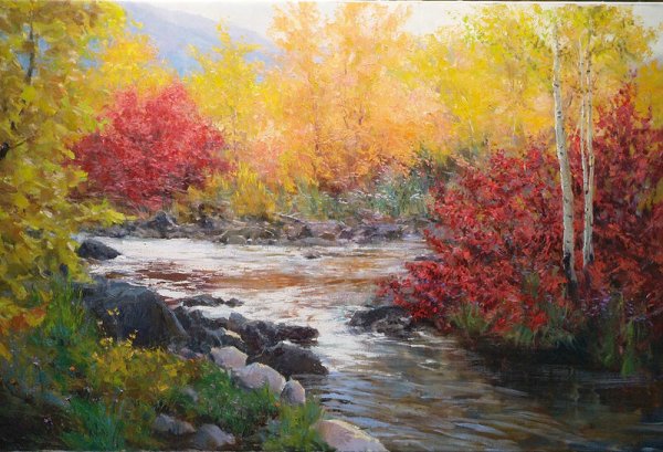 Живопись маслом осень Игорь Сахаров