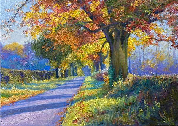 Живопись маслом осень Игорь Сахаров