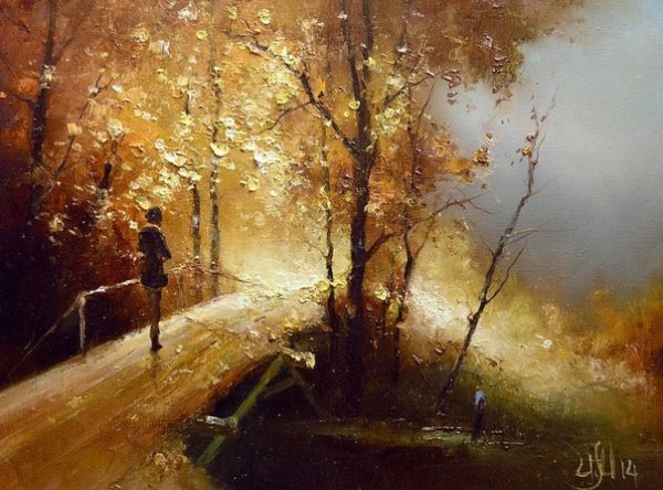 Игорь Медведев художник осень