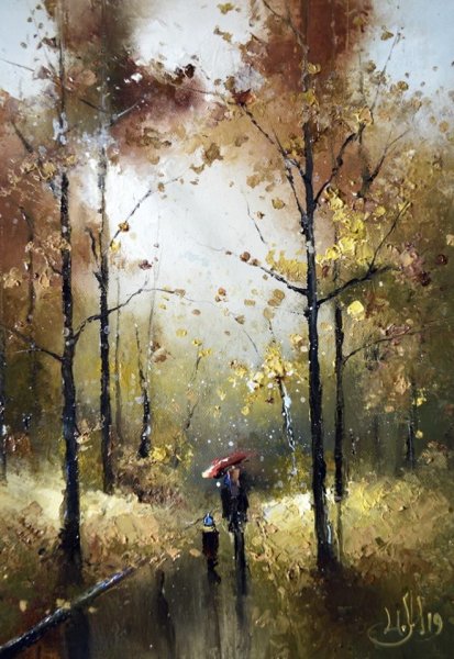Игорь Медведев художник осень