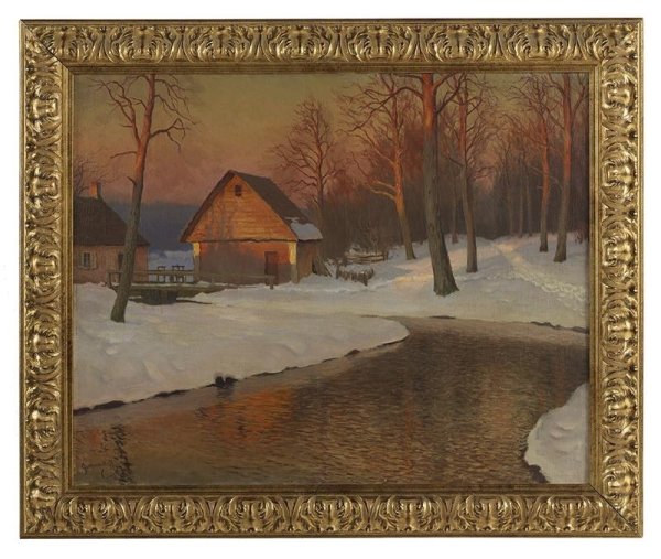 Гермашев Михаил Маркианович зимний пейзаж