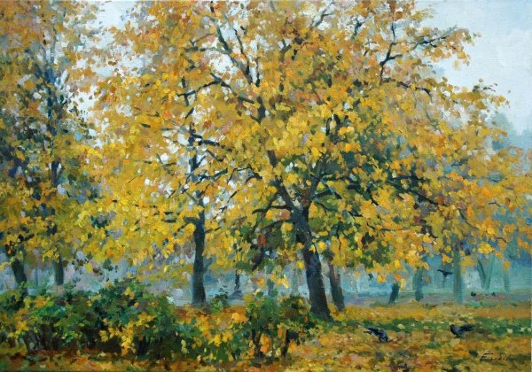 Павел Еськов парк в живописи