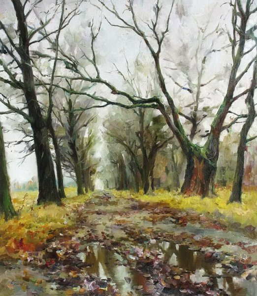 Художник Павел Еськов осень