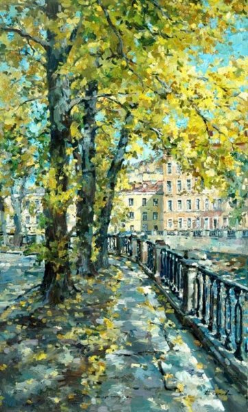 Еськов Павел художник Старо Калинкин мост