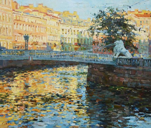 Анатолий Лукаш Петербург осень живопись