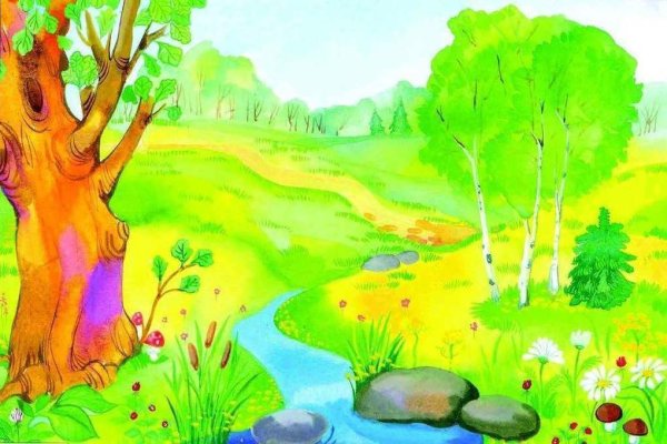 Летний пейзаж для детей