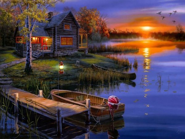 Даррел Буш осень живопись