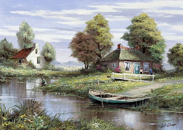 Голландская Сельская живопись Reint Withaar