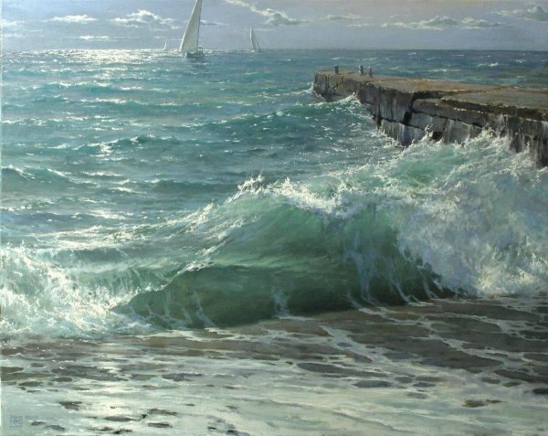 Художник Кикель море Владимир Кикель.