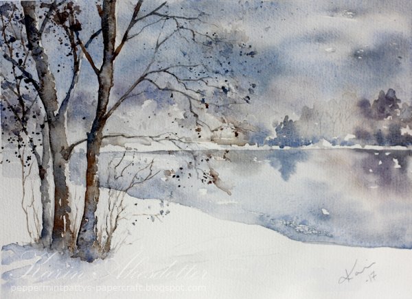 Зимняя акварель