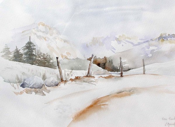 Жозетта Маррель акварель