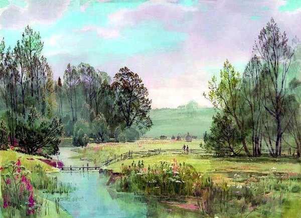 Картины художников акварелью Вячеслав Чернаков