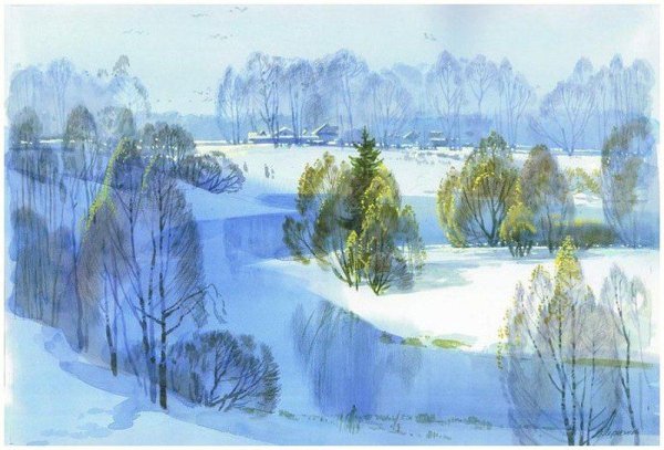 Картины художников акварелью Вячеслав Чернаков