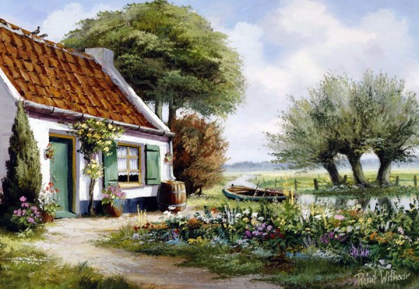 Художник Сергей Курицын Деревенские просторы