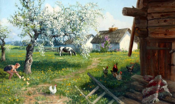 Художник Жданов Владимир Юрьевич. На водопое