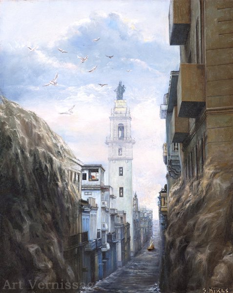 Никас Сафронов картины пейзажи