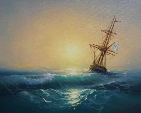 Солнечный свет Айвазовский картина