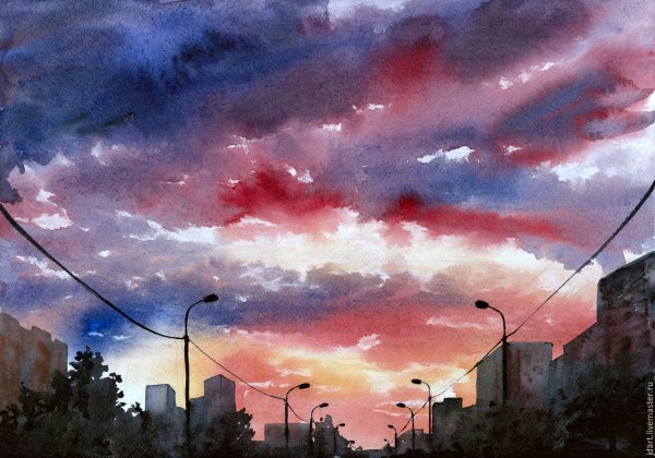 Закат маслом